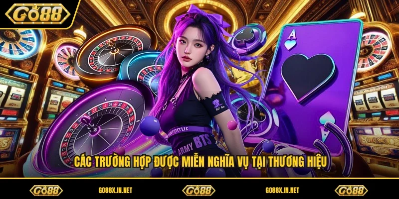 Các trường hợp được miễn nghĩa vụ tại thương hiệu 