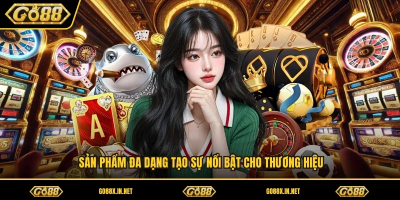 Sản phẩm đa dạng tạo sự nổi bật cho thương hiệu 